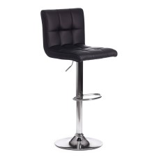Стул барный BARBER (mod. KY711D) / 1 шт. в упаковке металл/экокожа, 43*50*92-103 см, черный/хром