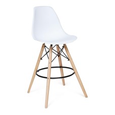 Стул барный Cindy Bar Chair (mod. 80) / 1 шт. в упаковке дерево бук/металл/пластик, 46х55х106 см, белый