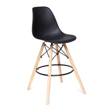 Стул барный Cindy Bar Chair (mod. 80) / 1 шт. в упаковке дерево бук/металл/пластик, 46х55х106 см, черный