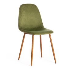 Стул BREEZE (mod. 4724) вельвет/металл, 44 х 53 х 87 см, Green (зеленый) HLR54 / натуральный