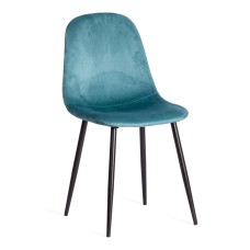 Стул BREEZE (mod. 4724) вельвет/металл, 44 х 53 х 87 см, Light pale green (тёмно-бирюзовый ) HLR60 / черный