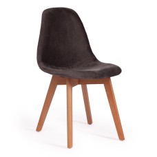 Стул CINDY SOFT (mod. C1021F1) / 1 шт. в упаковке вельвет/дерево бук, 53 х 45 х 81 см , серый (HLR 24)/натуральный