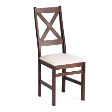 Стул CROSSMAN / 1 шт. в упаковке Многослойная фанера, 100*41*40, Cappuchino, ткань бежевая (81/10) разобранный