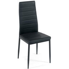 Стул Easy Chair (mod. 24) металл/экокожа, 40x42x95.5см, черный