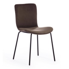 Стул GILLIAN (mod. 0137017-NI) / 1 шт. в упаковке металл/вельвет, 45х52,5х78 см, хаки S108 (85 DARK TAN)/черный