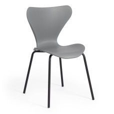 Стул Jacobsen (mod DC 102) пластик/металл, 50 х 46 х 82 см , серый 024/черный