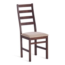 Стул ROSARIO / 1 шт. в упаковке Многослойная фанера, 39 х 39 х 99 см, Cappuchino, ткань бежевая (Ford William 7)