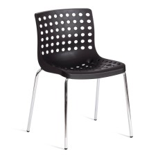 Стул SKALBERG (mod. C-084-A) / 1 шт. в упаковке металл/пластик, 46 х 56 х 79 см, Black (черный) / Chrome (хром)