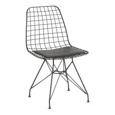 Стул TAVOLA (mod. 271) металл/экокожа,  46 х 47.5 х 84 см, Black (черный)