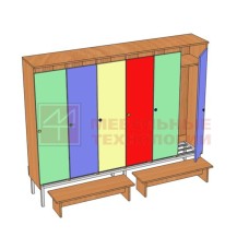 Шкаф 6-местный Ш.дт.6