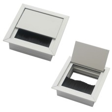 Лючок прямоугольный, металлический 8x8x2,8