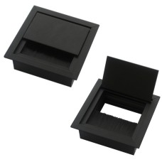Лючок прямоугольный, металлический 8x8x2,8