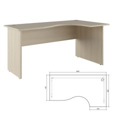 Стол эргономичный правый 160x90x75