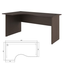 Стол эргономичный левый 160x90x75