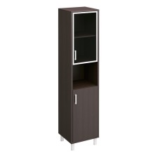 Шкаф правый двери стекло + ДСП без замка + ниша