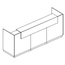 Стойка ресепшн прямая