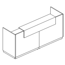 Стойка ресепшн прямая