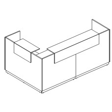 Стойка ресепшн угловая правая
