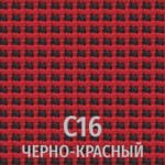 Ткань C16 черный-красный