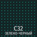 Ткань C32 черно-зеленый